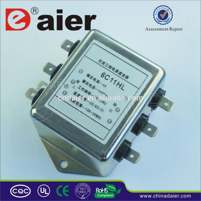 Home Low residual voltage Single phase emi rfi noise filter