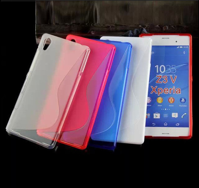 Mix colors S line soft cover gel Tpu case For Sony Xperia Z3V