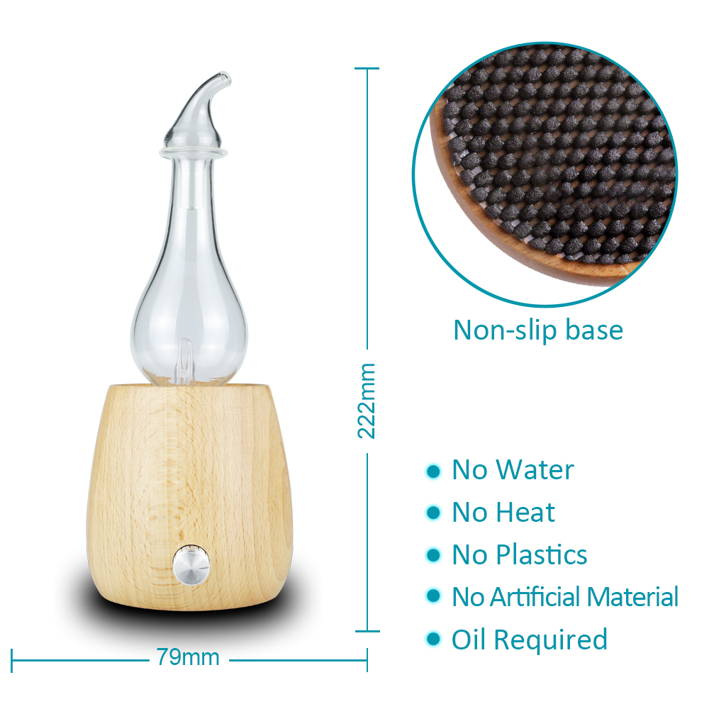 The Most Effective Diffuser of Pure Essential Oils on the market, No Heat or Water Nebulizer