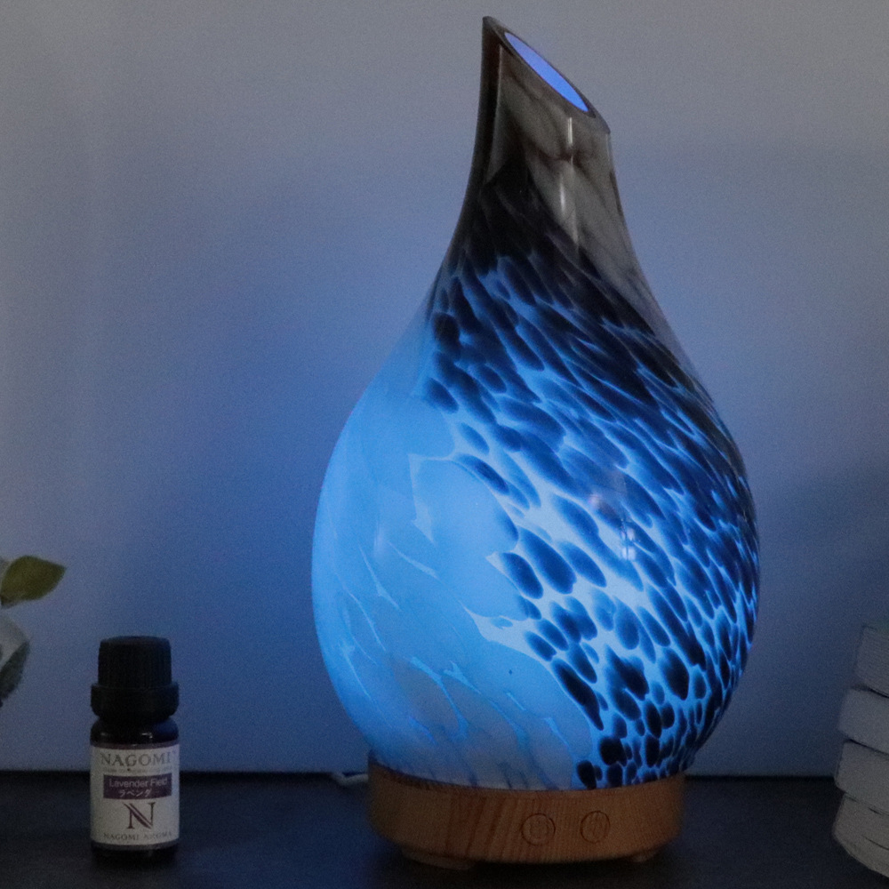 Aromatherapy Ultrasonic Essential Oil Diffuser Glass Aroma Diffuser for Essential Oils Cool Mist Humidifier Home Office Yoga