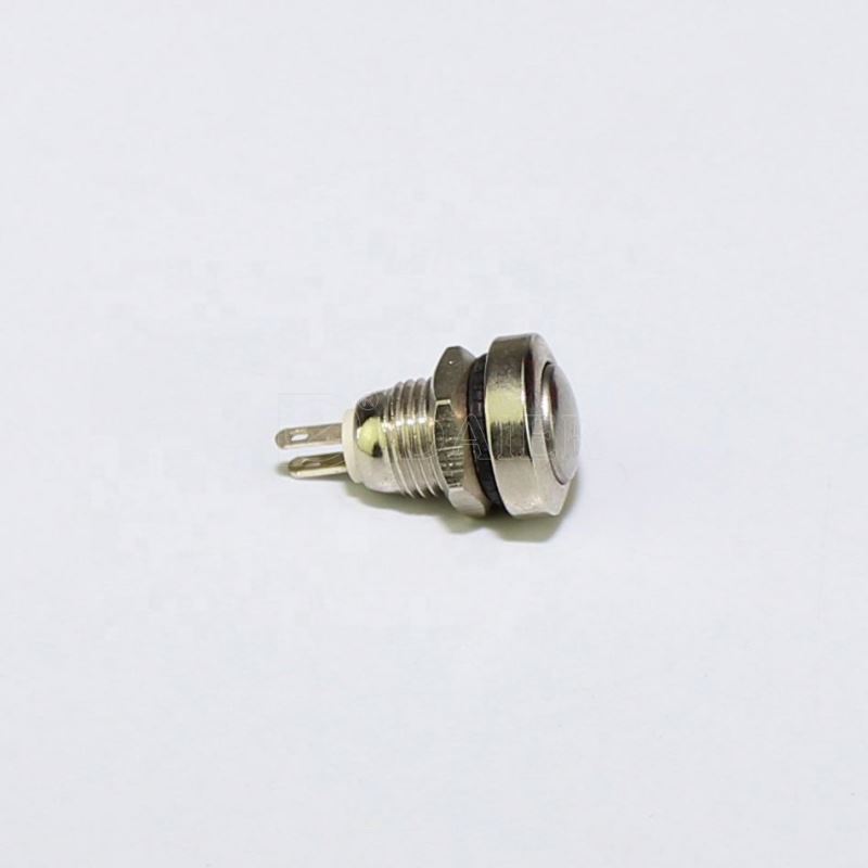 IP67 1NO Ball Button 2 Pin Stainless Steel 8mm USB Push Button