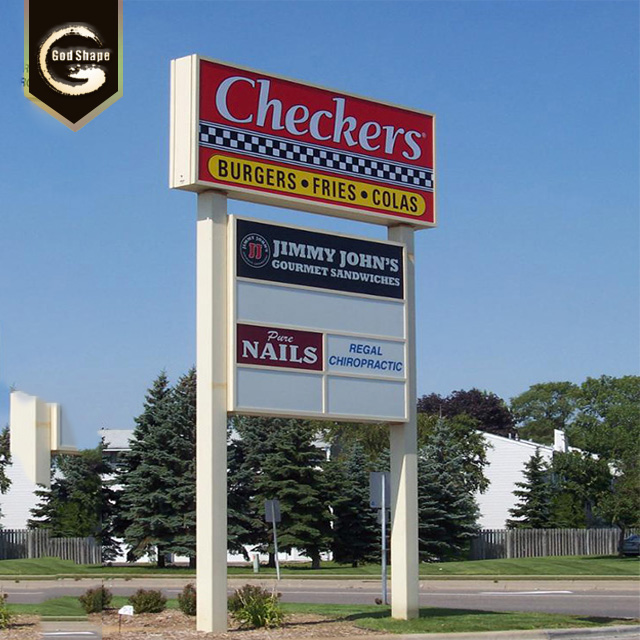 Outdoor Advertising Factory School Real Estate Park Scenic Signage Pylon Sign