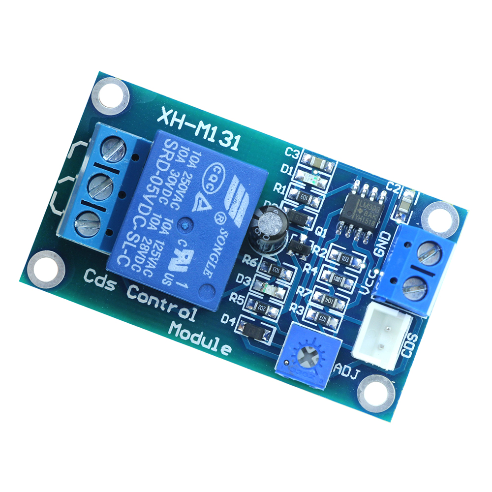 XH-M131 DC 5V 12V Light Control Switch Photoresistor Relay Module Detection Sensor 10A brightness Automatic Control Module