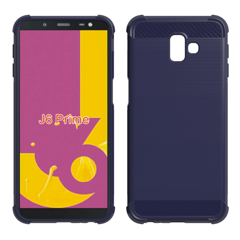 newstyle Carbon Fiber Cover soft Tpu Brushed case For Samsung galaxy J6 Prime
