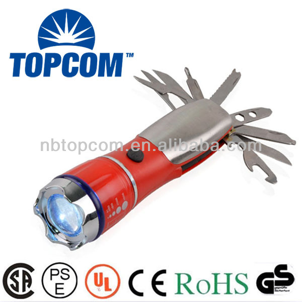 multifunction zoom torch tool with knives TP-2349