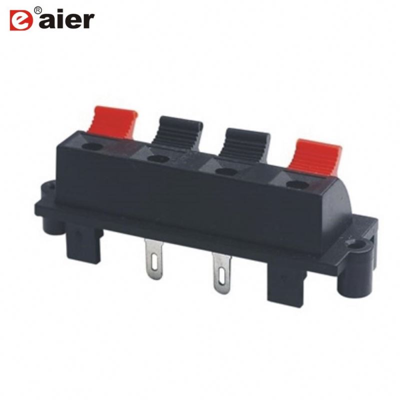 15 amp terminal block; 4 way speakers; amplifier speaker terminals