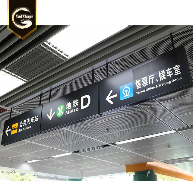 Exterior and Interior Wayfinding Signage Airport Project LED Sign