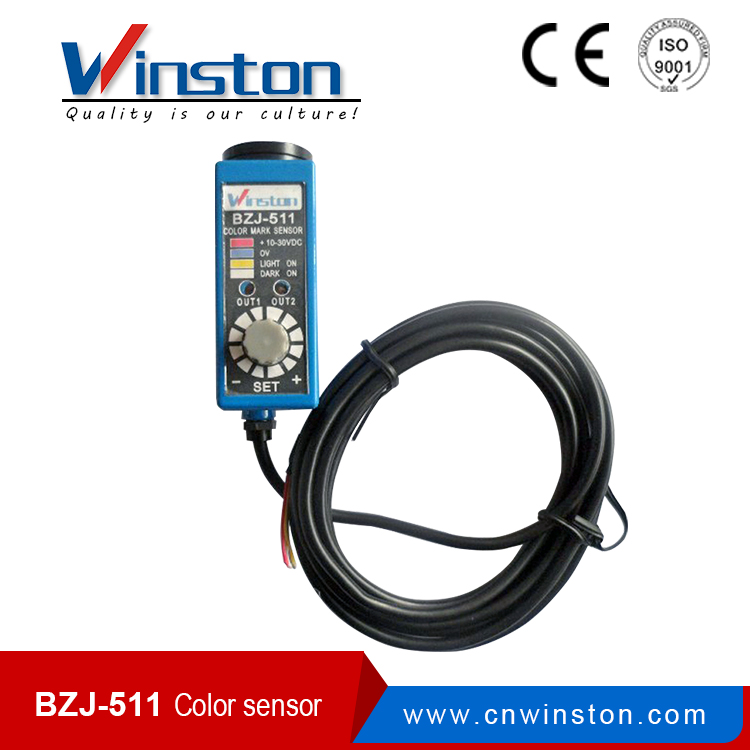 China supplier CE BZJ-511 Induction Red Blue Green White Color Code Sensor