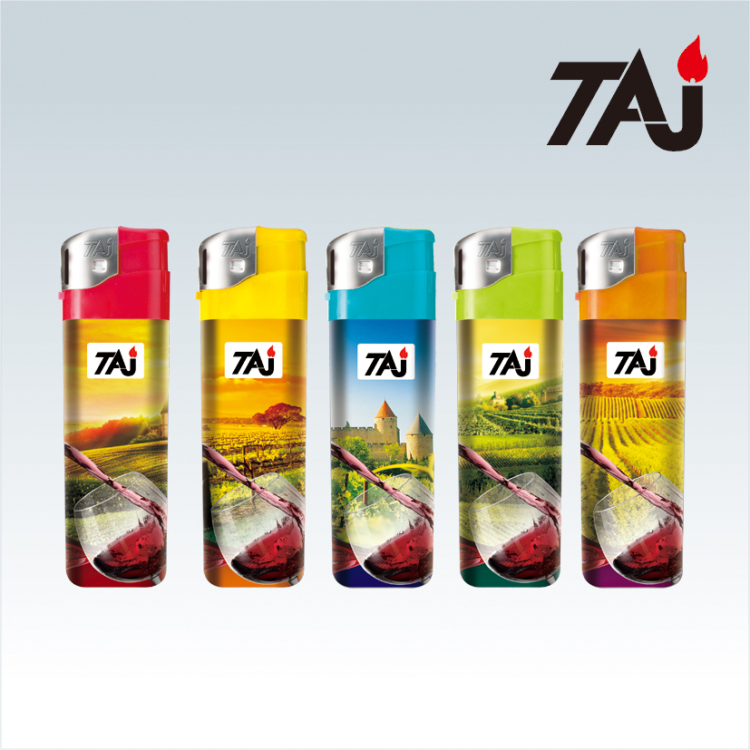 Chinsese Factory Direct whole-sale TAJ electronic refillable PVC lighter