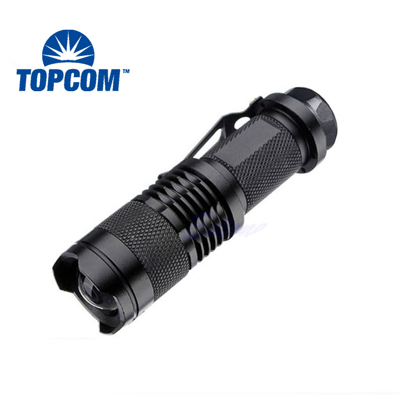 Mini  Portable Flashlight Torch 300 Lumen  Zoomable Flashlight Cheap