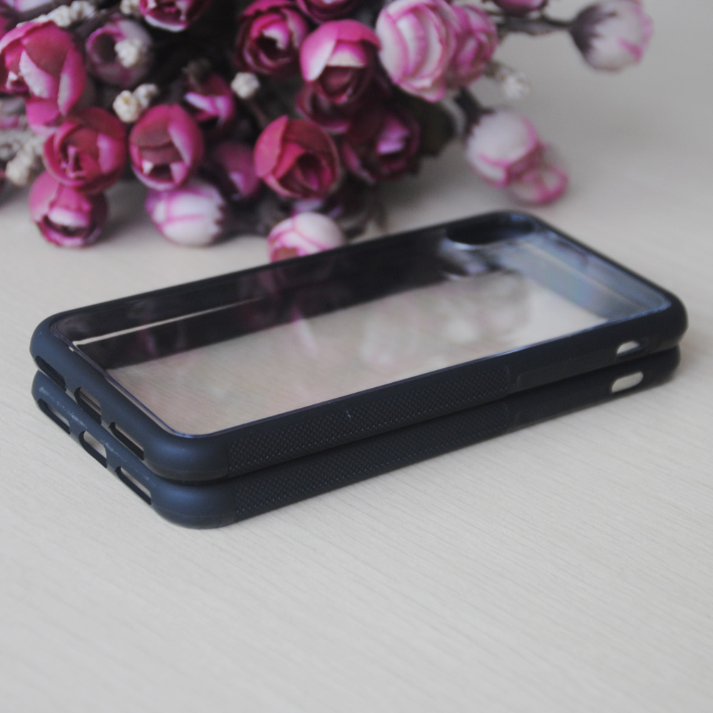 New Soft TPU + Transparent PC Case for Apple iphone 8 Back Cover