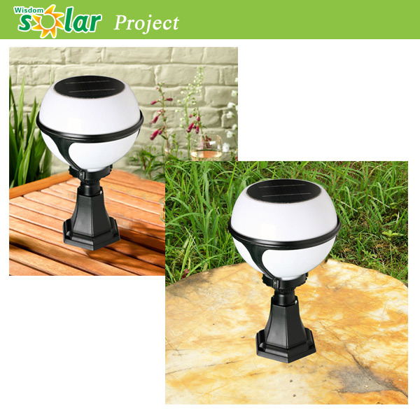 Outdoor Lamp Fixture outdoor pillar gate light Pole With Optional Solar Cell