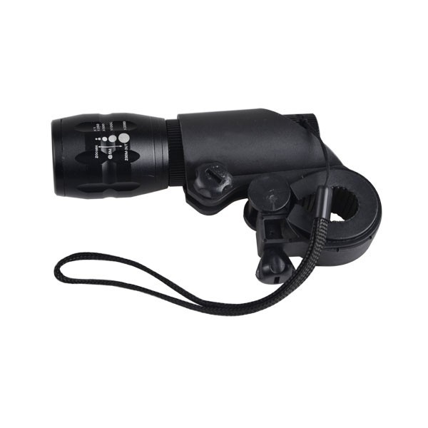 Zoom High Power Bicycle Flashlight Aluminum Bike Light With Cree