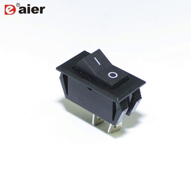 KCD6-101 Black 2 Position SPST 2 PIN Rocker Switch 16A