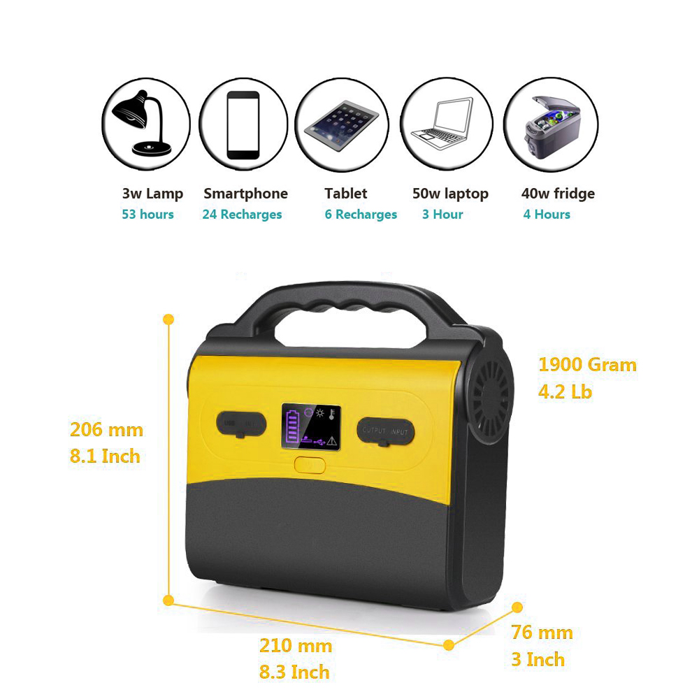 off-Grid Solar Energy System Multifunctional Solar Powered Generator for Outdoor