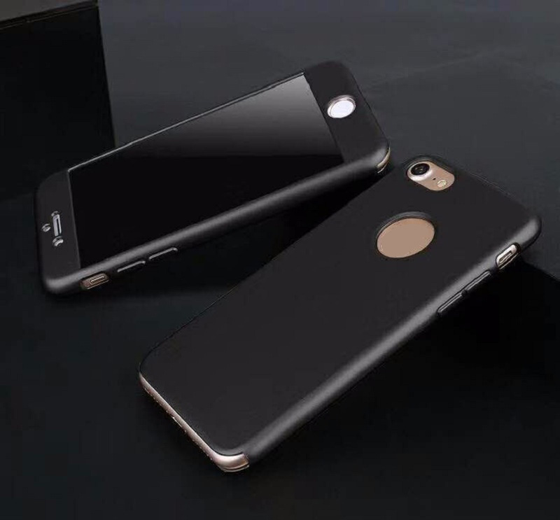 360 cover Smoked pull type injection TPU Phone case for IPhone 7