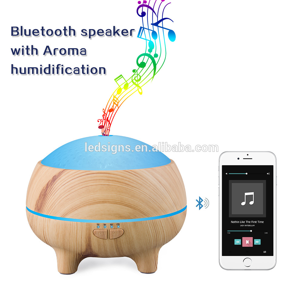 New Wood grain Diffuser Ideas Constant Intermittent Mist essential Oil Air Humidifier 2018 for Bathroom & Kitchen