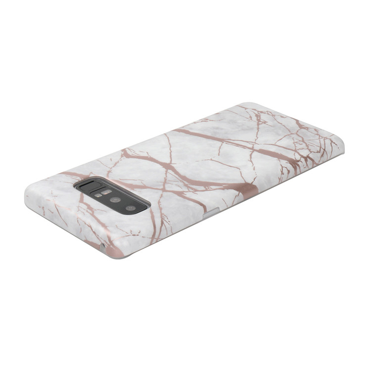 Granite Phone Case for Samsung galaxy note 8 Gold Stamping Marble Case