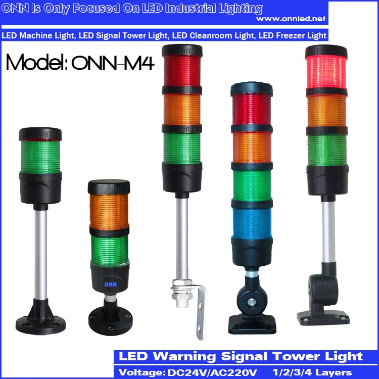 12v 24V led indicator light led strobe light M4 flexible pole RGB color