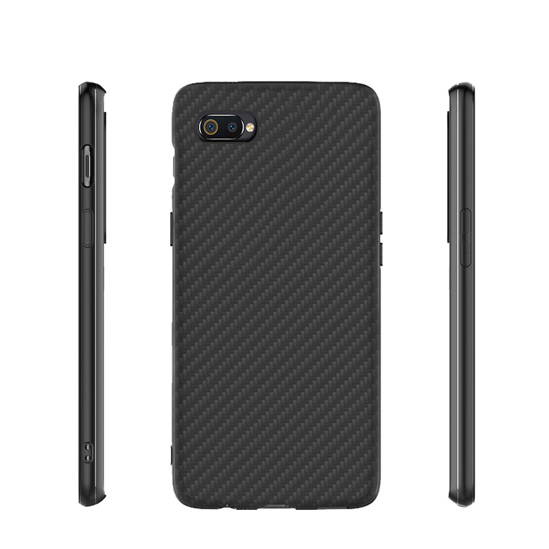 Premium Carbon Fiber  Case Full Sides Protective Shell Back shockproof Cover Design For OPPO Realme C2