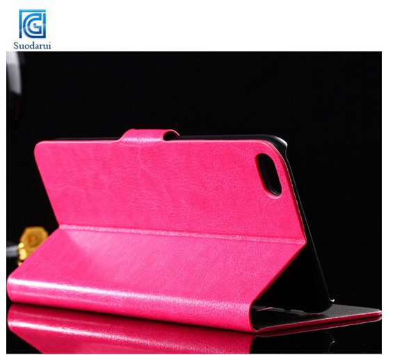 Free shipping for apple iphone 6 plus 5.5'' Book stand flip Wallet leather case for iphone