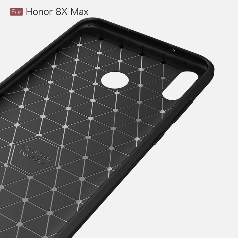 New Arrival Carbon Fiber Tpu case For Huawei honor 8X Max brushed tpu soft cover