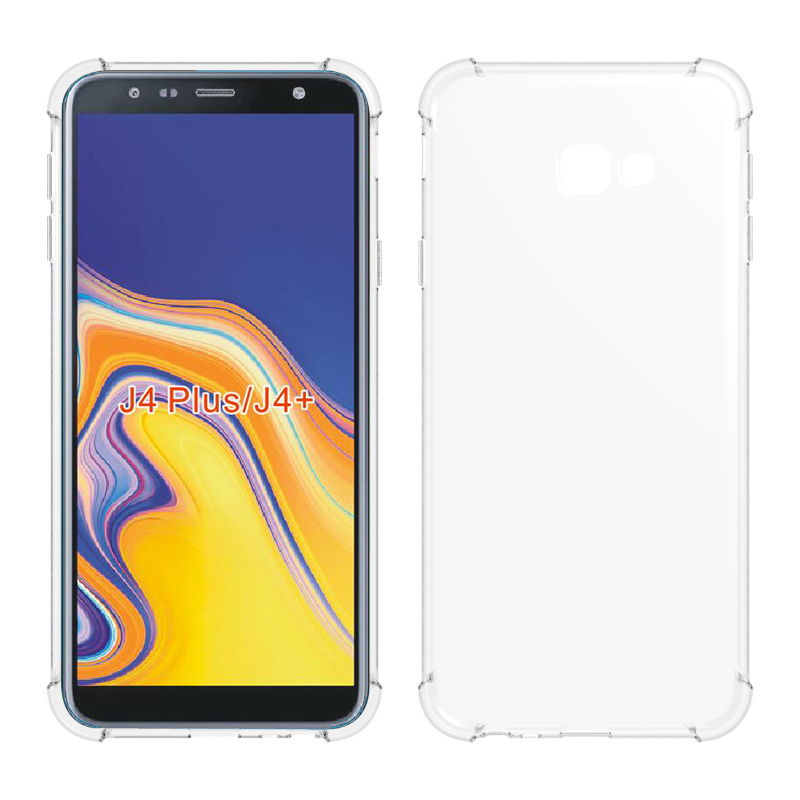 Transparent Shockproof soft  case For Samsung galaxy J4 PlusTpu cover