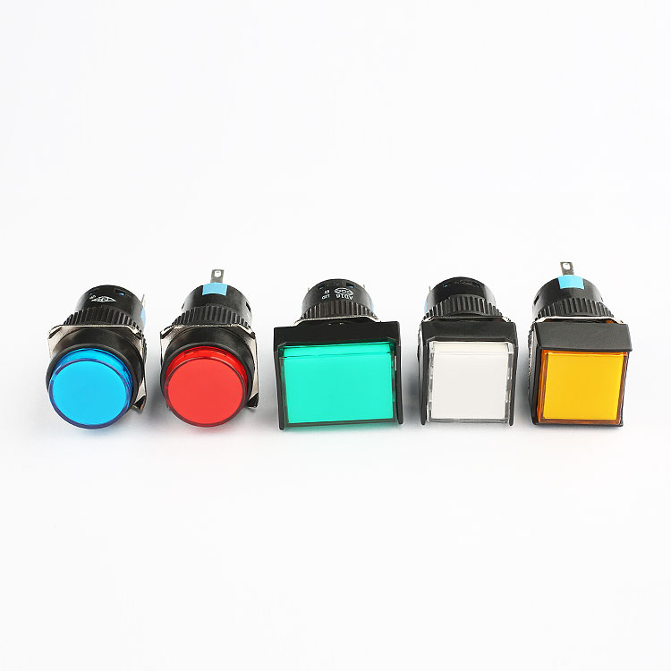 various colors round Square Rectangle indicator pushbutton led switch