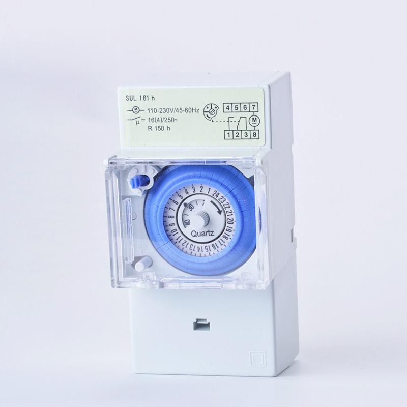 SUL181H Mechanical Timer 24 hours Time Switch Relay Electrical Programmable Timer 24 hour Din Rail Timer Switch