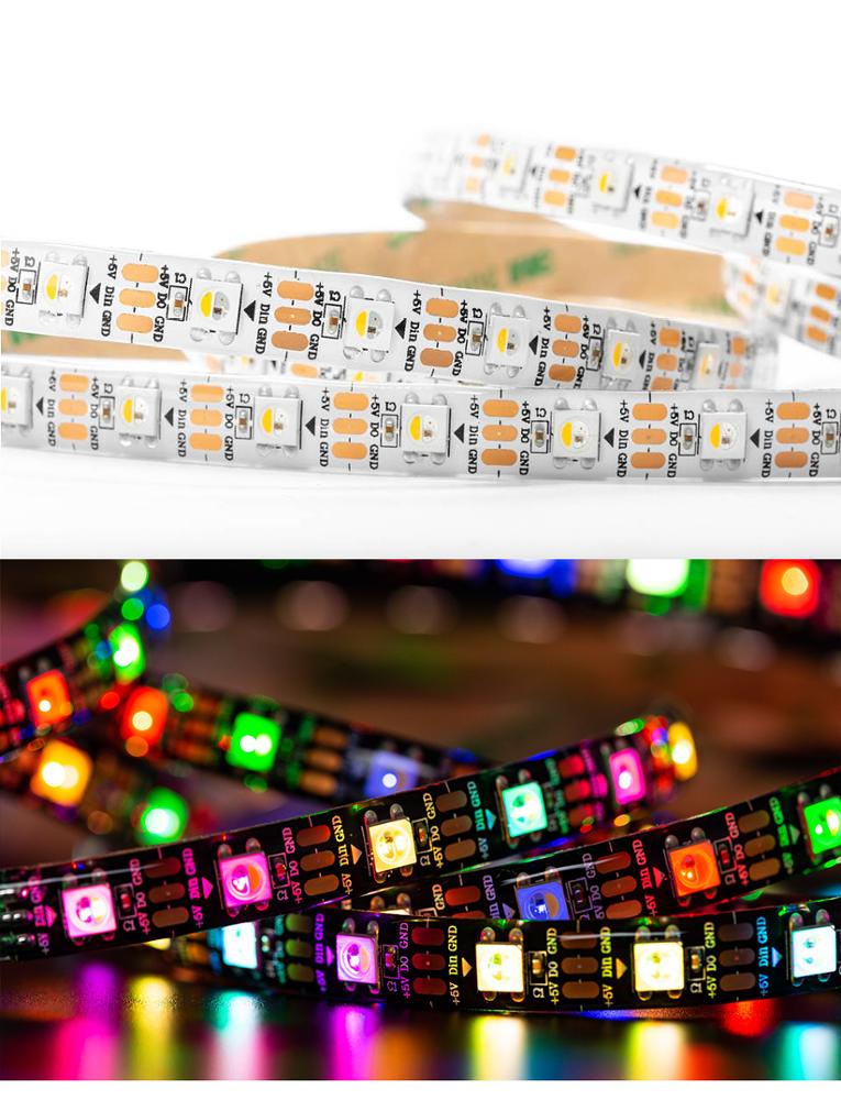 Best Price 1m 5m Addressable SK6812 RGBW RGBWW led strip Neutral white WW  Waterproof 30/60/144 leds/pixles/m 5V similar WS2812B