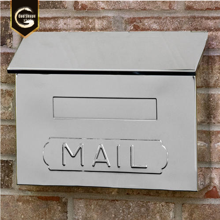 GS Stainless Steel Letter residencia commercial Mailbox outdoor lockable garden decorate