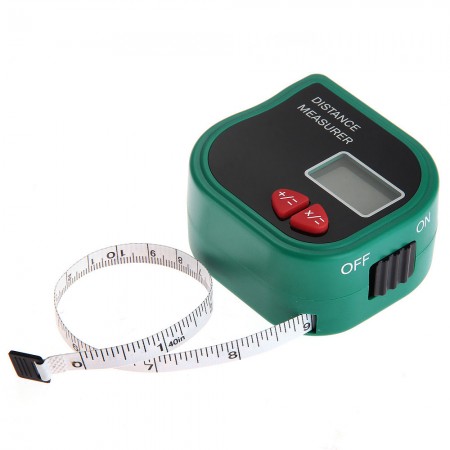 Handheld 1.0 LCD Ultrasonic Distance Meter Rangefinder w/ 1m Measure Tape
