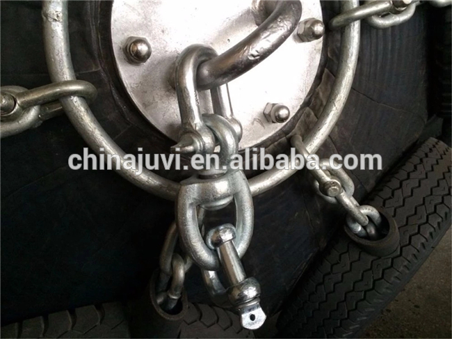 docking yokohama pneumatic rubber fender with chain and tire net price