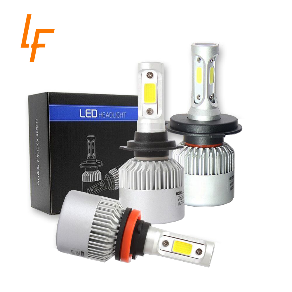 Wholesale Super Popular S2 36W 4000lm COB H1 H4 H7 H11 High Brightness LED Headlight Bulb for Car