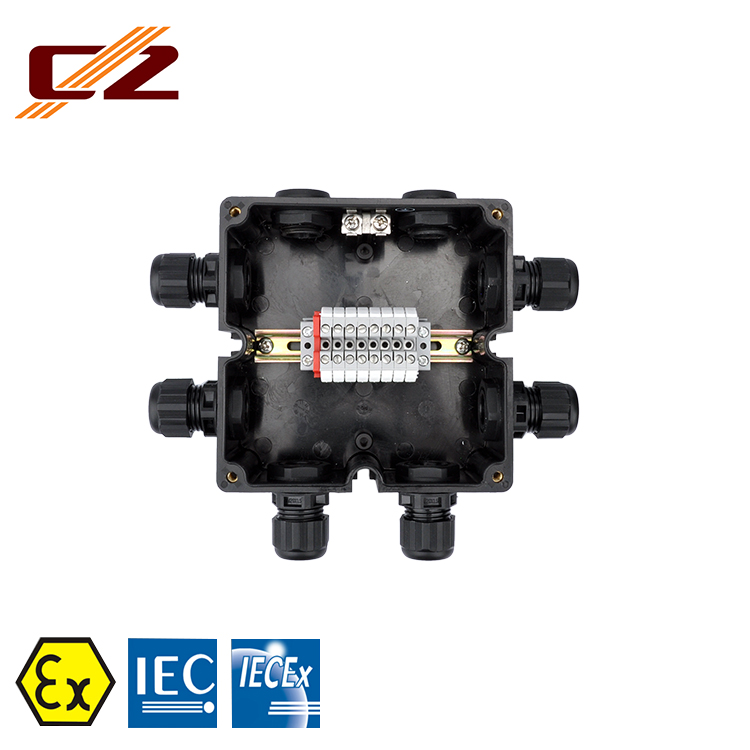 IECEX and ATEX Certified 6 Ways Industrial Explosion-proof IP66 Universal Terminal Junction Box