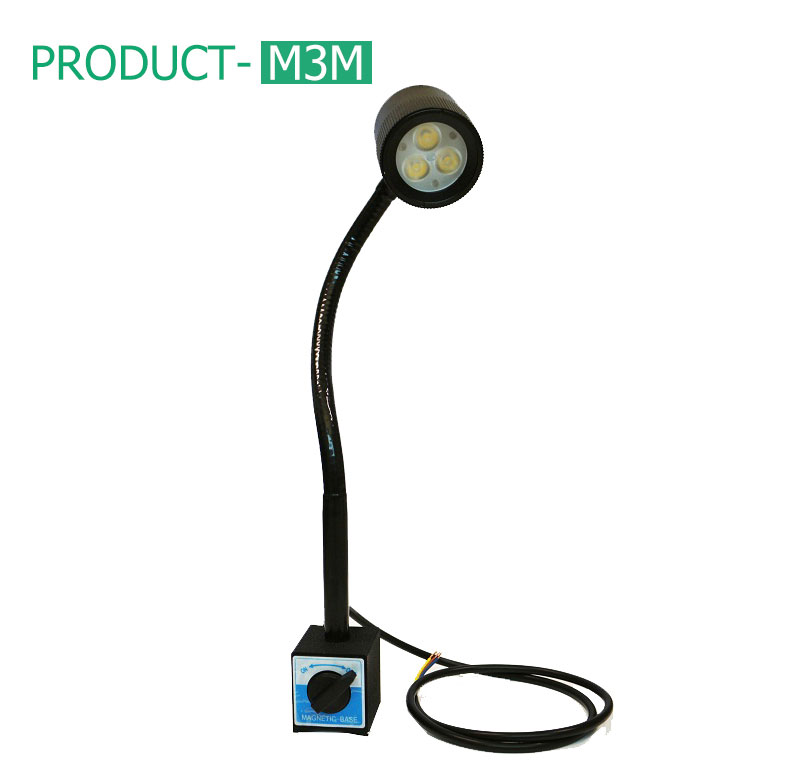 ONN M3M machine light 24V 220V IP65 gooseneck lamp magnetic base