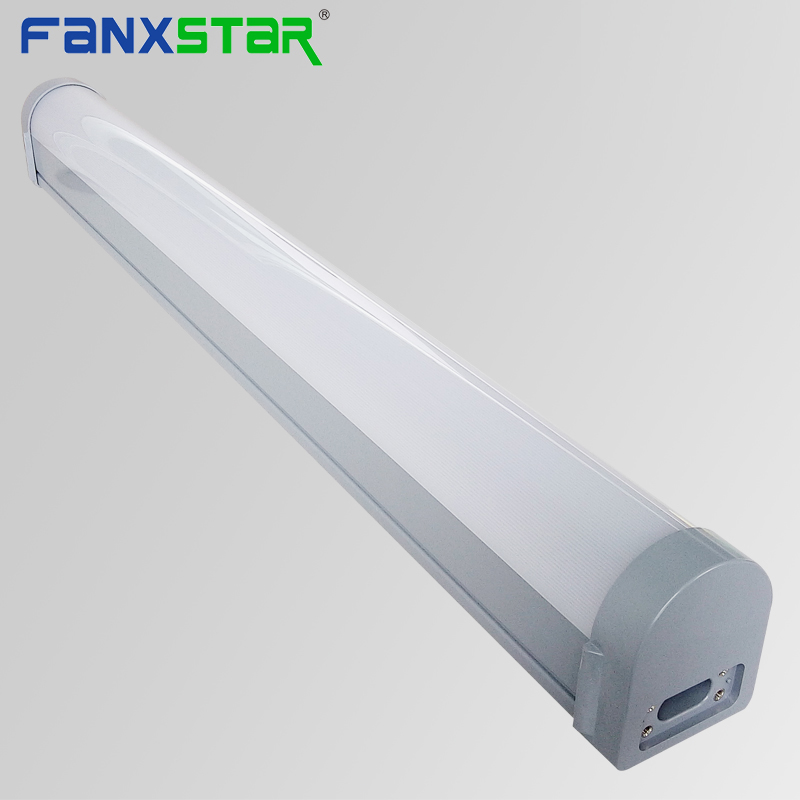 2018 Shenzhen Fanxstar CE Rohs 2ft IP66 Waterproof Motion Sensor LED Tri-proof Light 15W for Parking Lot Lighting