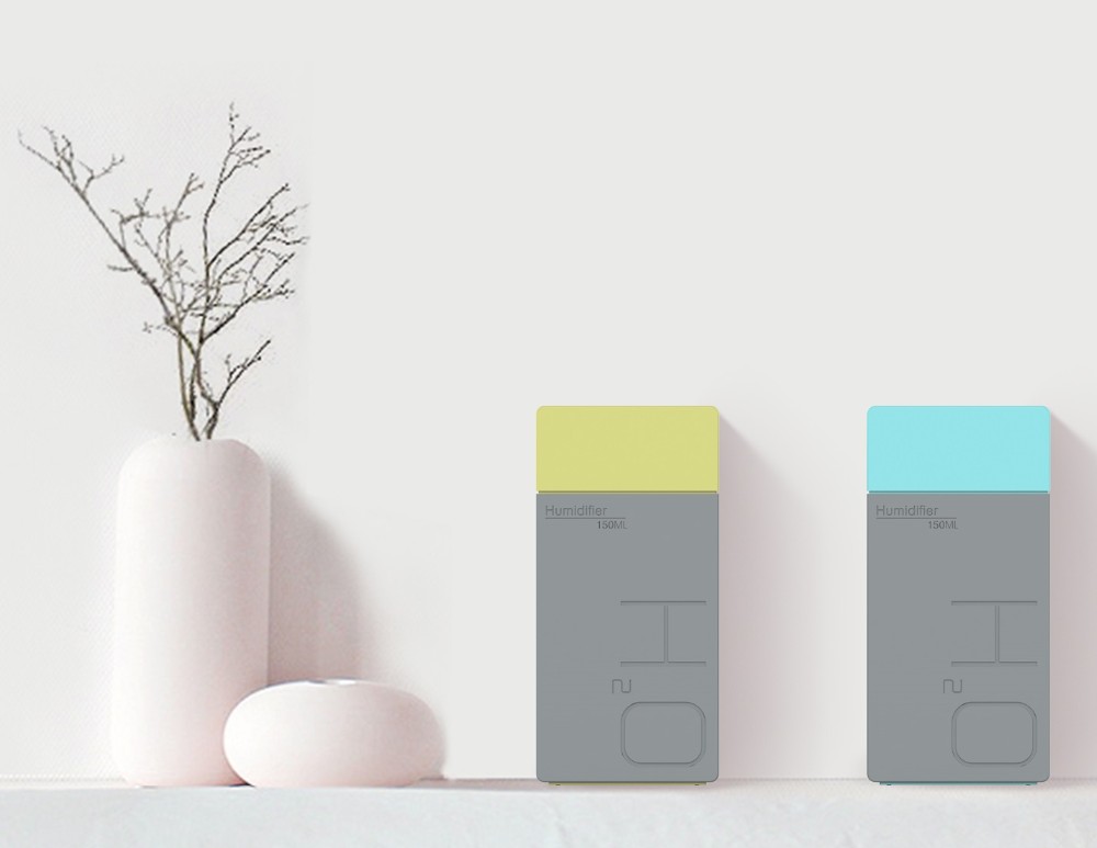 2019 New Arrival Battery Powered Ultrasonic Humidifiers ,3Hours Wireless Usage Portable Square Book Design Humidifier