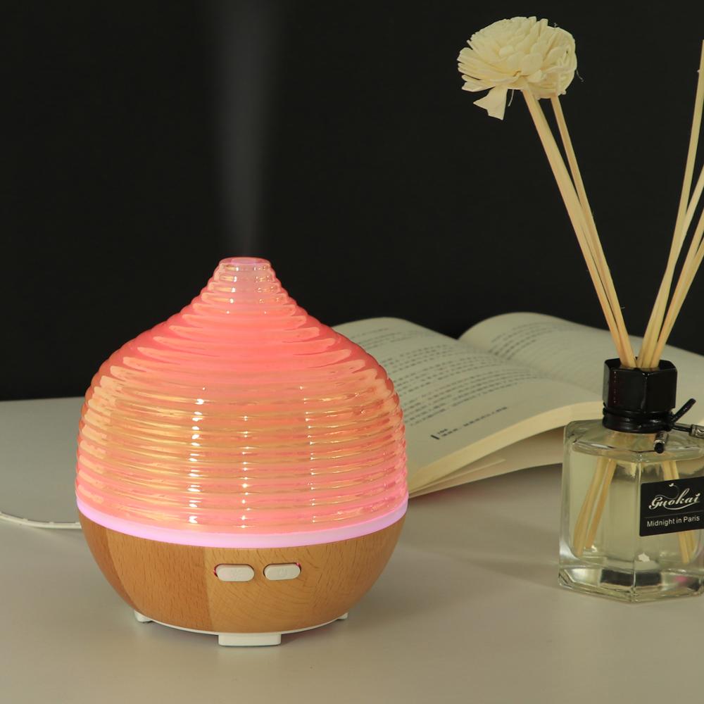 Crystal Glass Ultrasonic Essential Oil Diffuser for Humidification, 200ml BPA Free Humidifier for Better Sleep