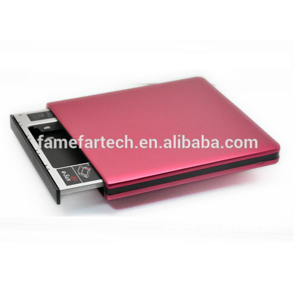 Aluminium USB3.0 usb bluray External DVD Burner Drive for laptops