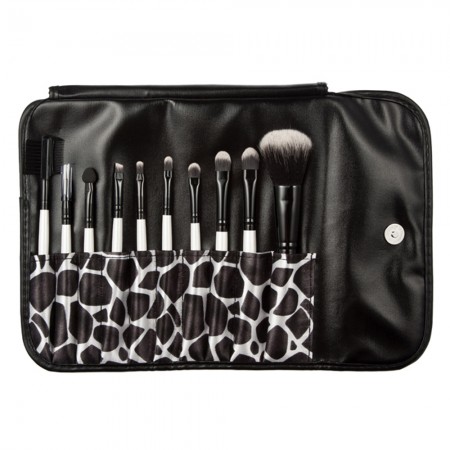Set 10pcs Makeup Cosmetic Brushes + Bag