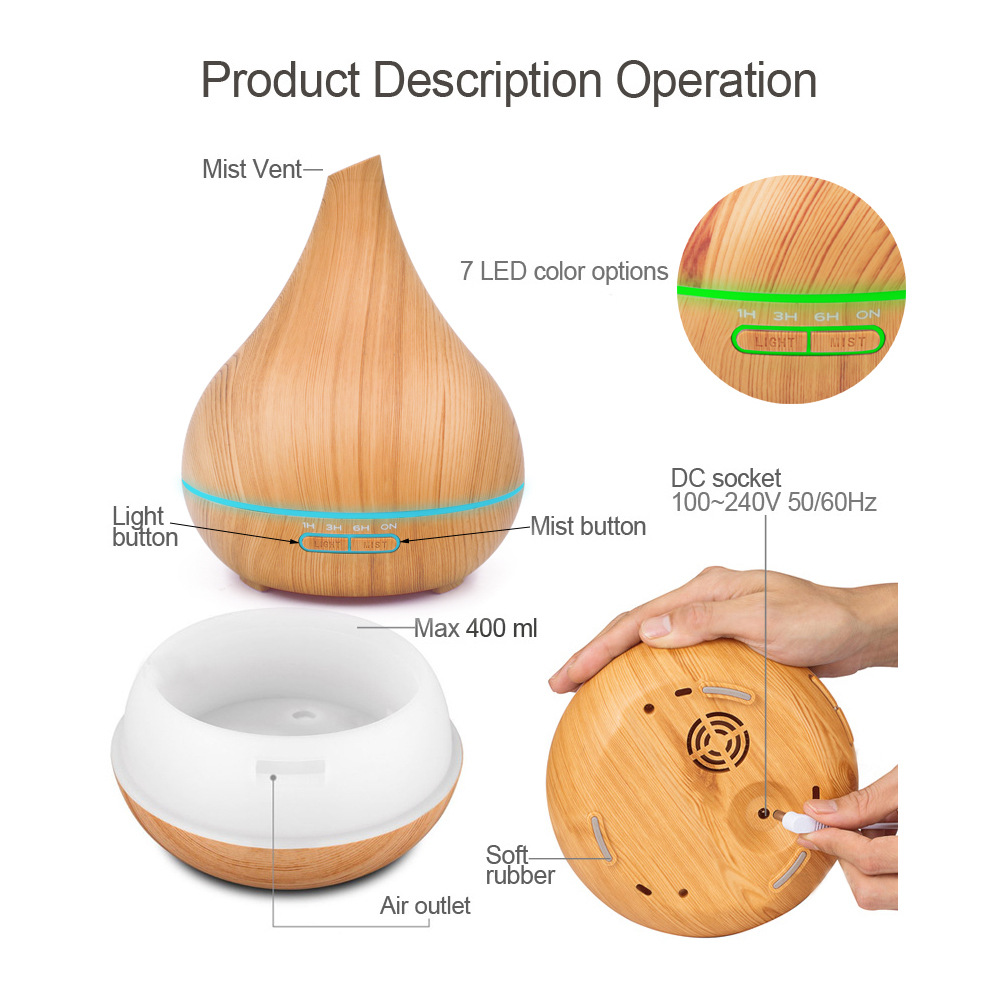 China Wholesale Cheap Aroma Diffuser with Remote Control, Essential Oil Diffuser with Remote, Remote Control Aroma Diffuser