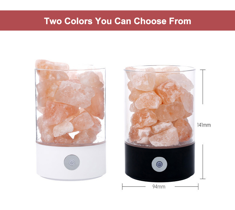 Hot Sale Natural Crafts Night Lamp Cup Himalayan Salt Lamp USB Decoration Stone Lamp