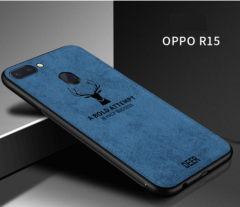 PC Skin cover elk deer New Creative canvas Phone Case Shockproof for OPPO R15