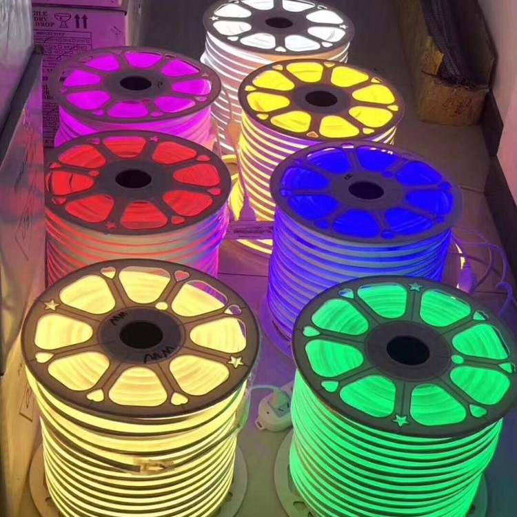 LED Flexible Strip Light AC 220V SMD RGB 60led IP68 Waterproof rope string lamp LED Neon flex led tube