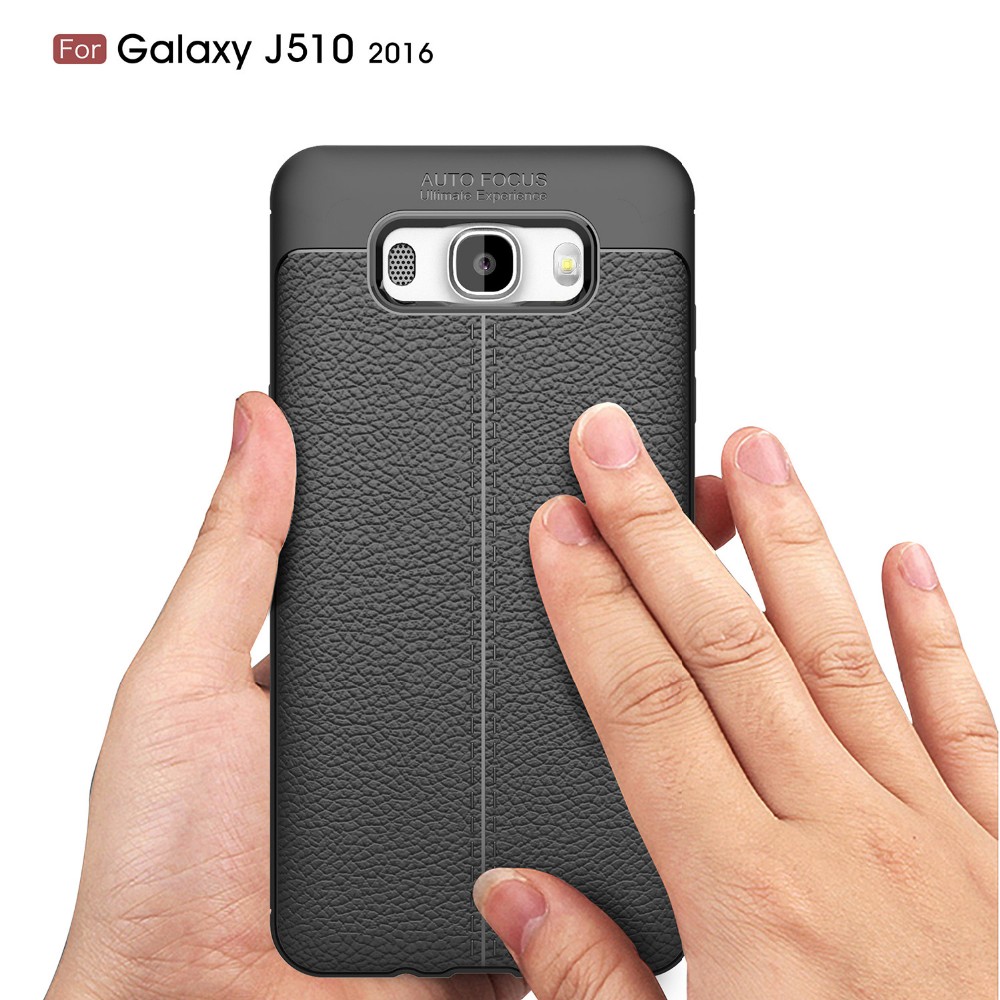 2017 New Design Carbon Fiber Lichee Pattern For Samsung Galaxy J5 2016 Soft TPU Case For Samsung Galaxy J5 2016