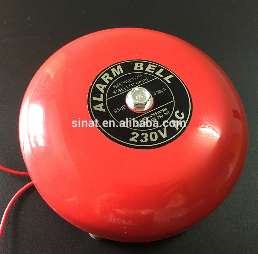 Conventional Fire Alarm Bell Buzzer Sound with iron base