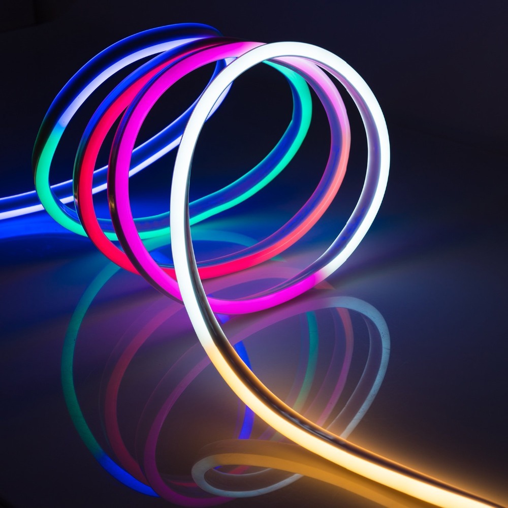 12v 24V 110v 240V low voltage mini colorful flexible led neon strip light waterproof IP67