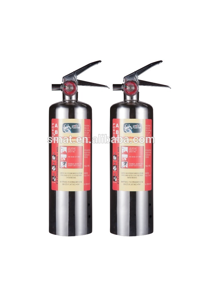 1000 grams Dry Chemical Fire Extinguisher Chrome for car