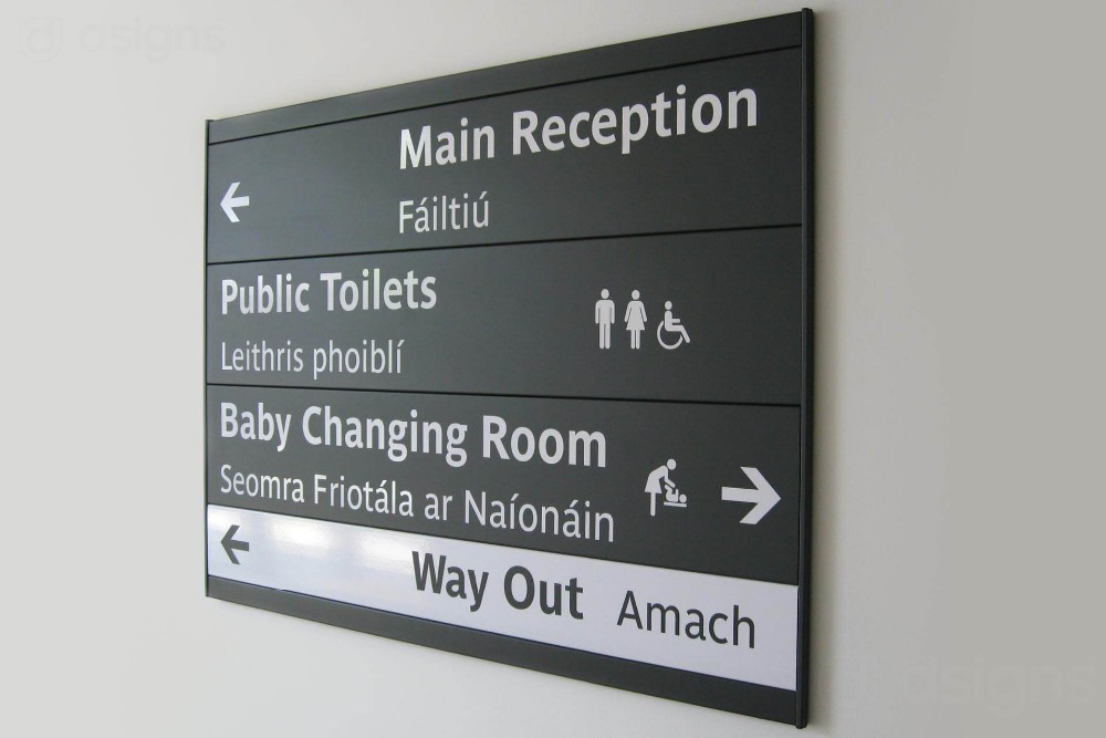 Stainless steel metal sign laser engraved plaque wall signs